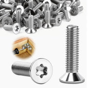 Viti a testa inculata M4 x 25 mm, 30 pezzi, viti a testa inculata, Tork, acciaio inossidabile 304, viti a dente interno per legno, mobili da interni, lavorazione metallica