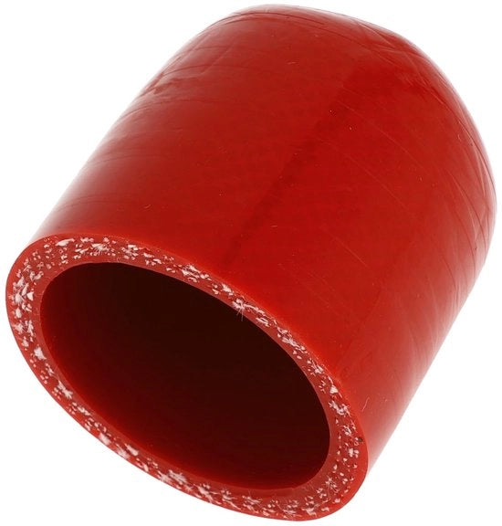 Slang di silicona - Rood - Estremità finale - Slang bypass - 38 mm diametro interno - 40 mm lunghezza - Alta resistenza a temperature elevate - Valvola di chiusura del tubo