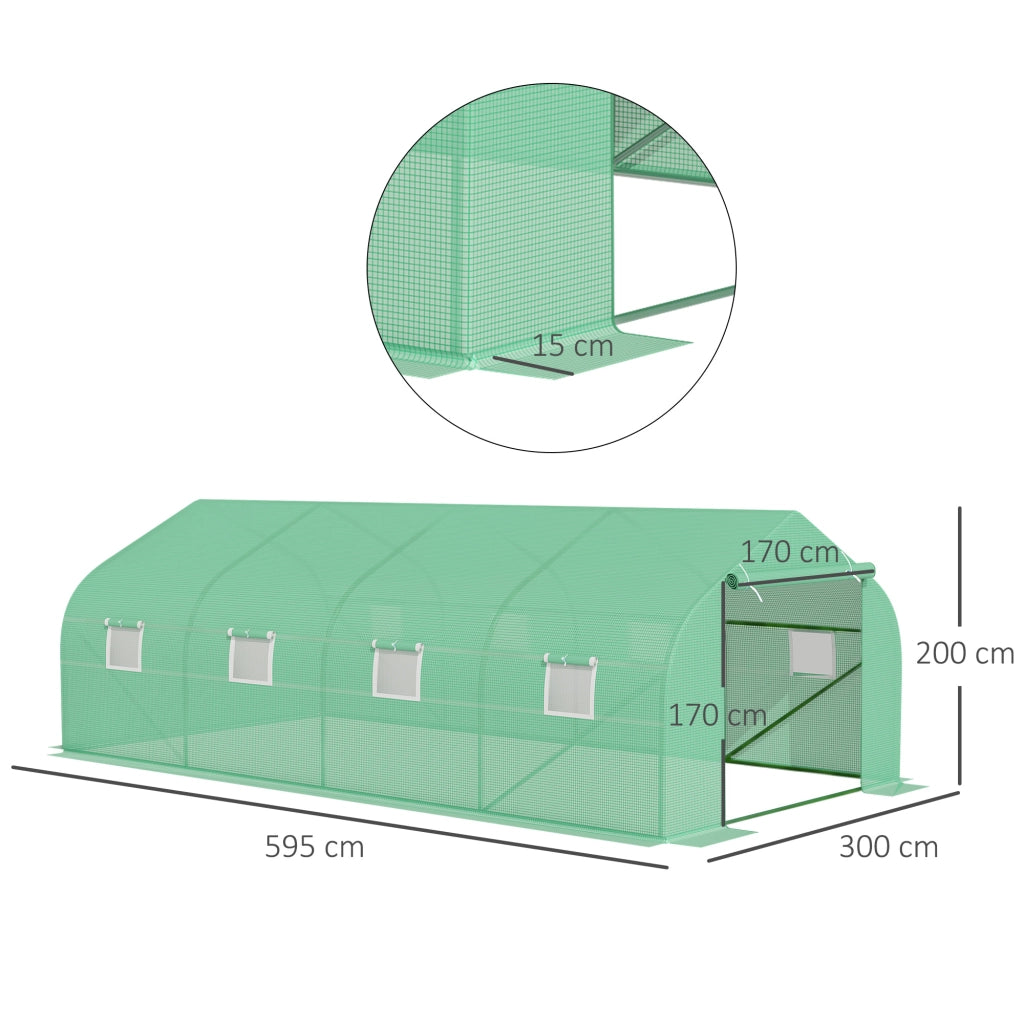 Casetta da Giardino ¨C Zephmum ¨C Verde 6x3x2 m