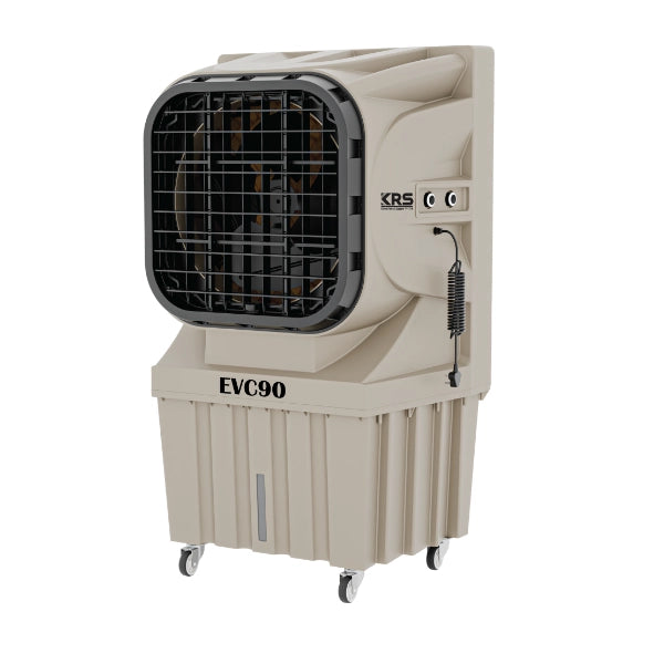 KRS EVC90 Raffrescatore evaporativo portatile in plastica 9.000 mc/h 805x600x1390 125l Beige