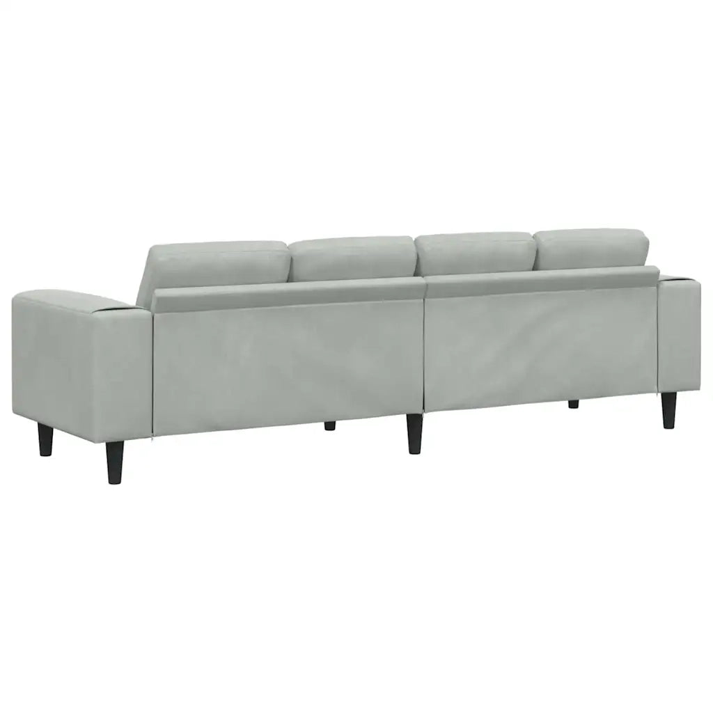 Divano per Soggiorno Grigio chiaro 250 x 77 x 76 cm 3335091