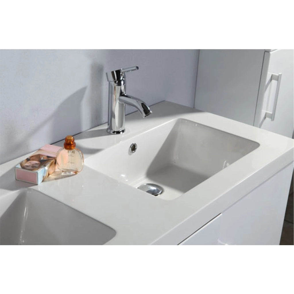 Mobile Bagno Bianco Colonna 120 cm e Lavabo inclusi - White Malibù