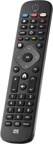 One For All telecomando di ricambio per TV Philips 2.0, Nero