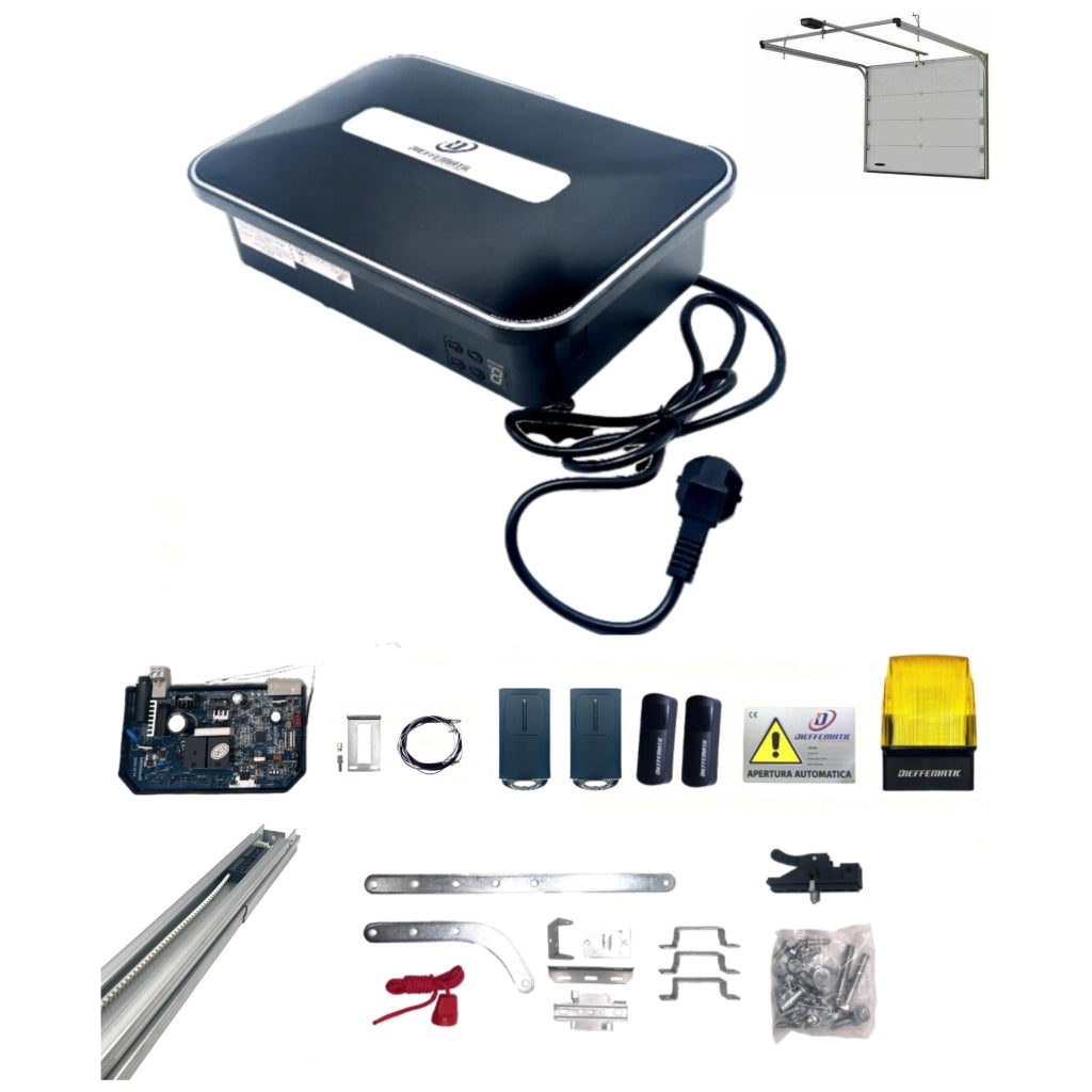 Kit Automazione Dieffematic V26 24V 800N Porte Sezionali Garage Box Accessori