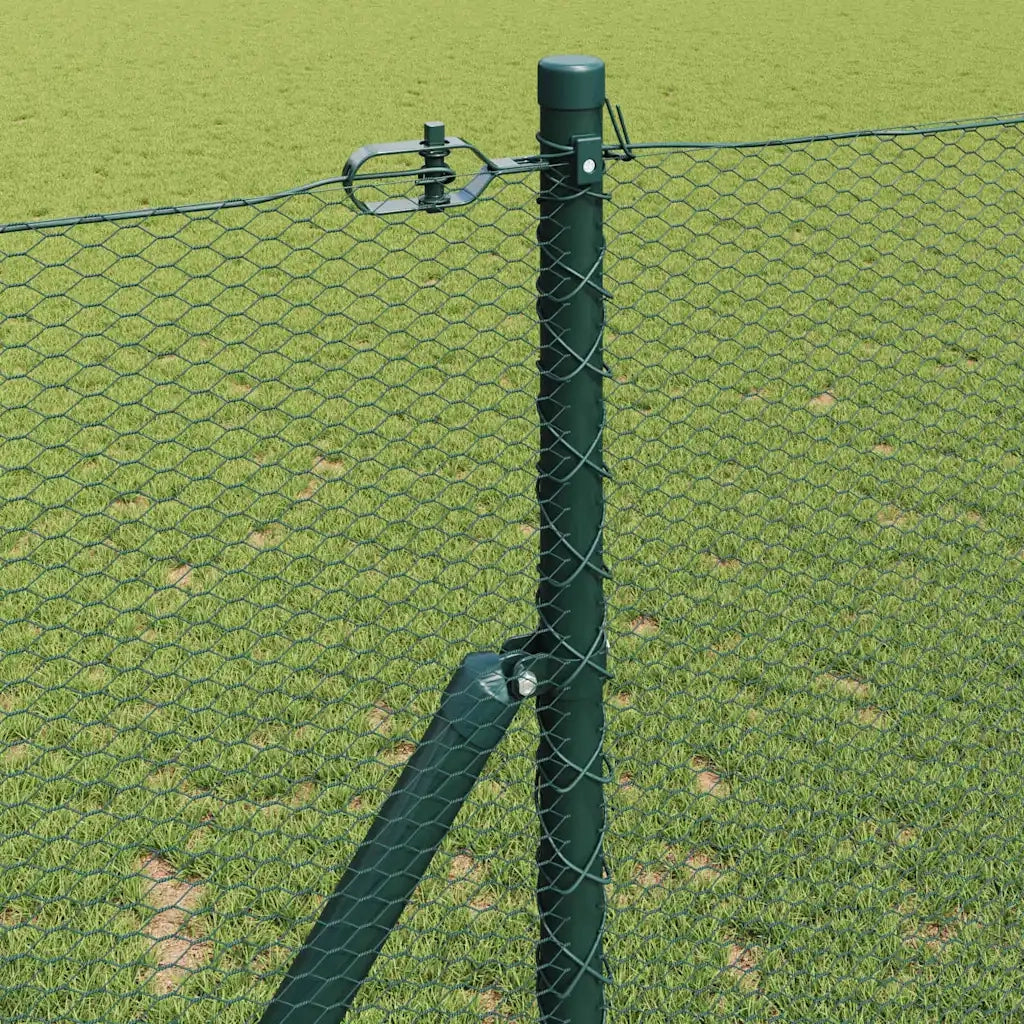 Palo della recinzione Verde 25 x 1,2 m (rete da 13 mm) Acciaio