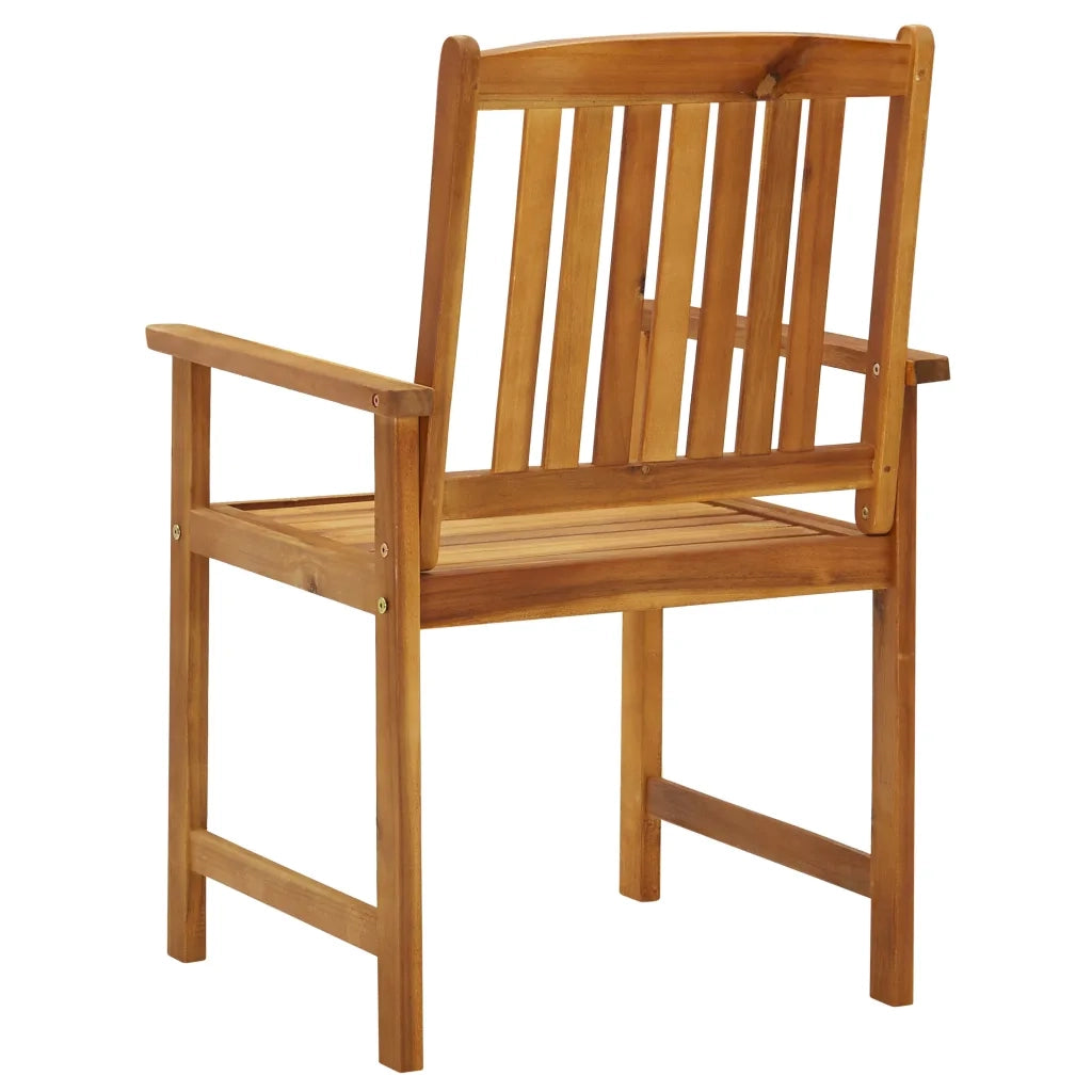 Sedie da Giardino con Cuscini 4 pz in Massello di Acacia 3061208