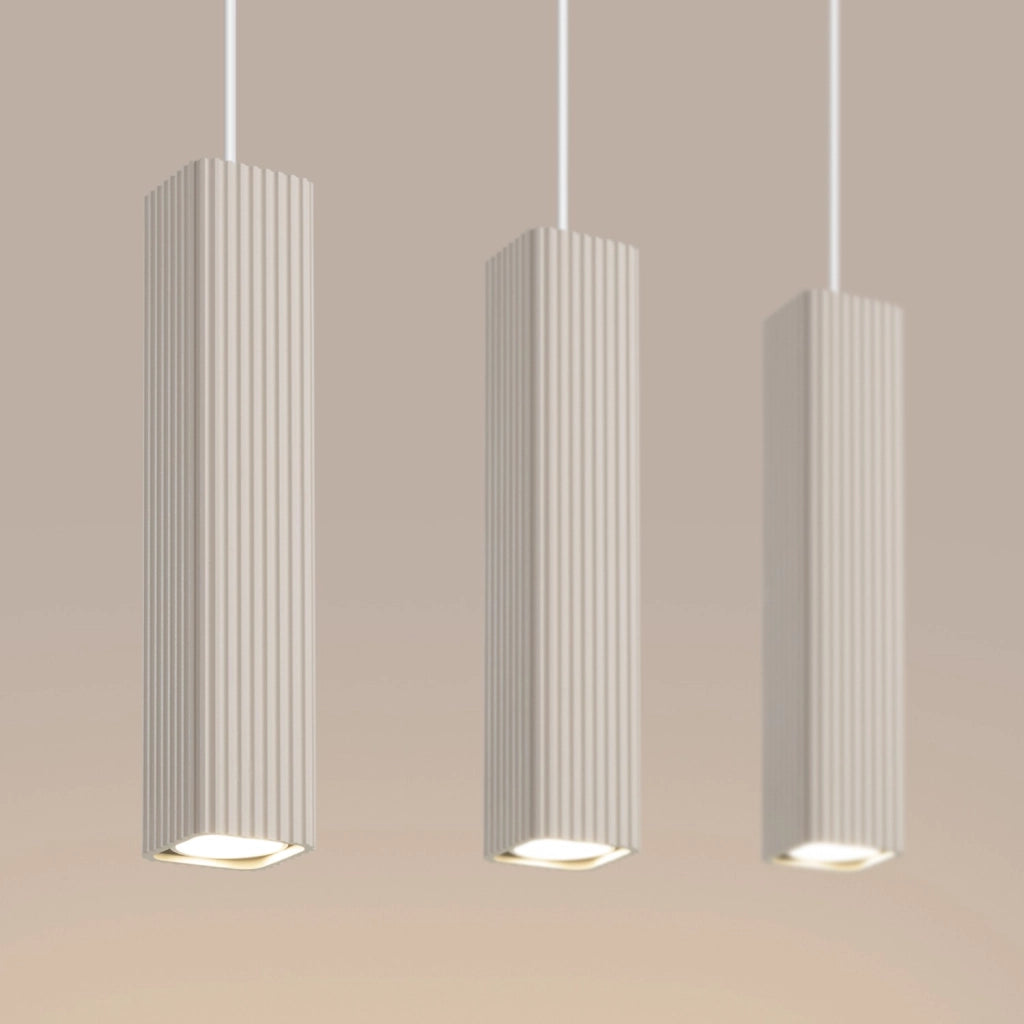 Lampada a sospensione RAYO 3L beige
