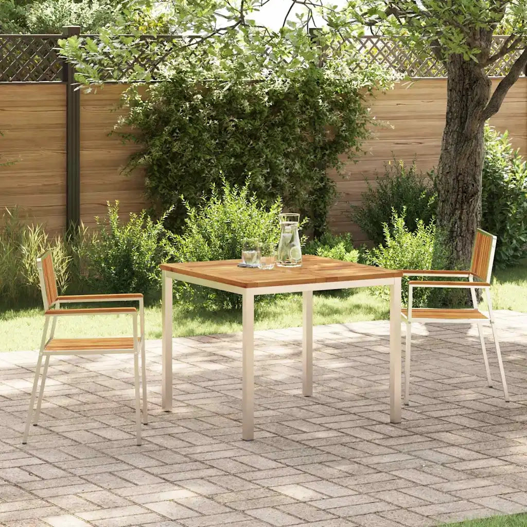Set da pranzo per esterni 3 pcs Legno di Acacia Massello 3334789