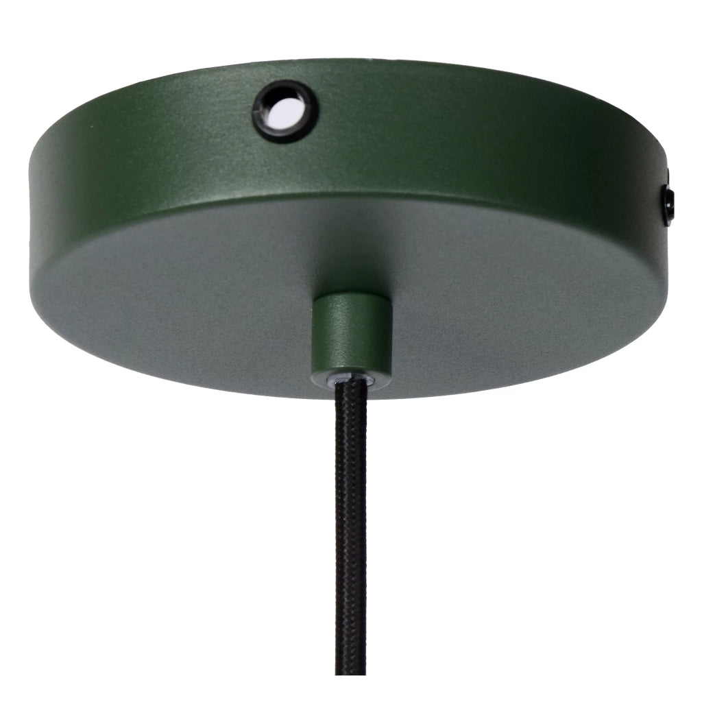 Lampada a sospensione verde interno oro Siemon E27 Lucide
