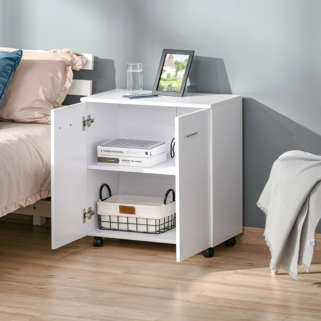 Mobile TV con Cassetti e Ruote ¨C Minimal ¨C Legno 60x35x65cm