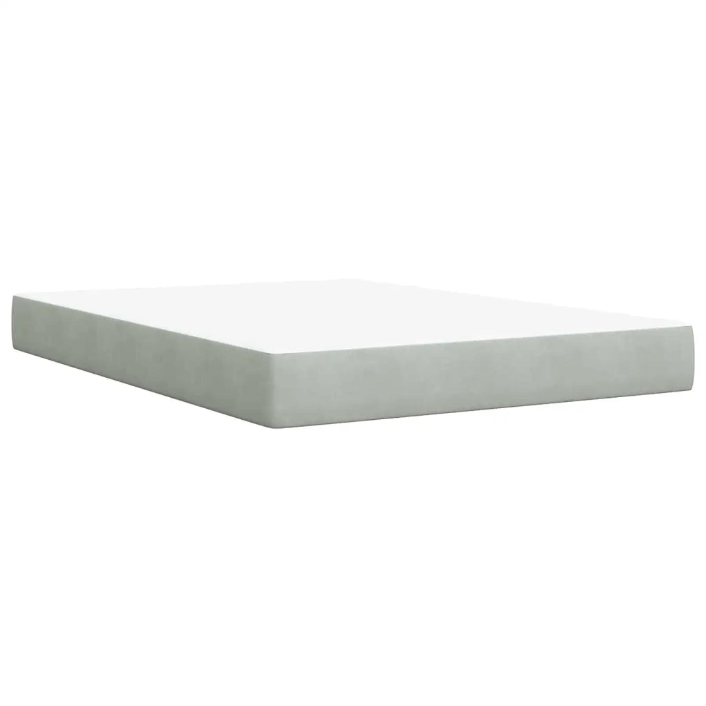 Letto con contenitore LED e materasso Grigio Chiaro 3459246