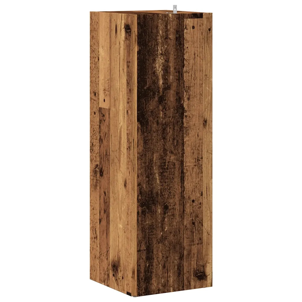 Mobile Angolare Legno Antico 33x33x100 cm Legno Multistrato 856720
