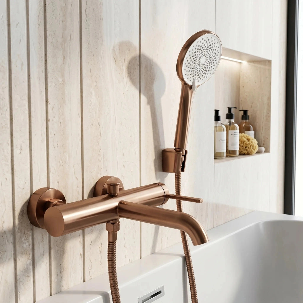 Rubinetto Da Vasca Rea Rivo Brush Copper