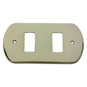 10pz coprinterruttore 'aurora' 2 fori cod:ferx.302020nlm