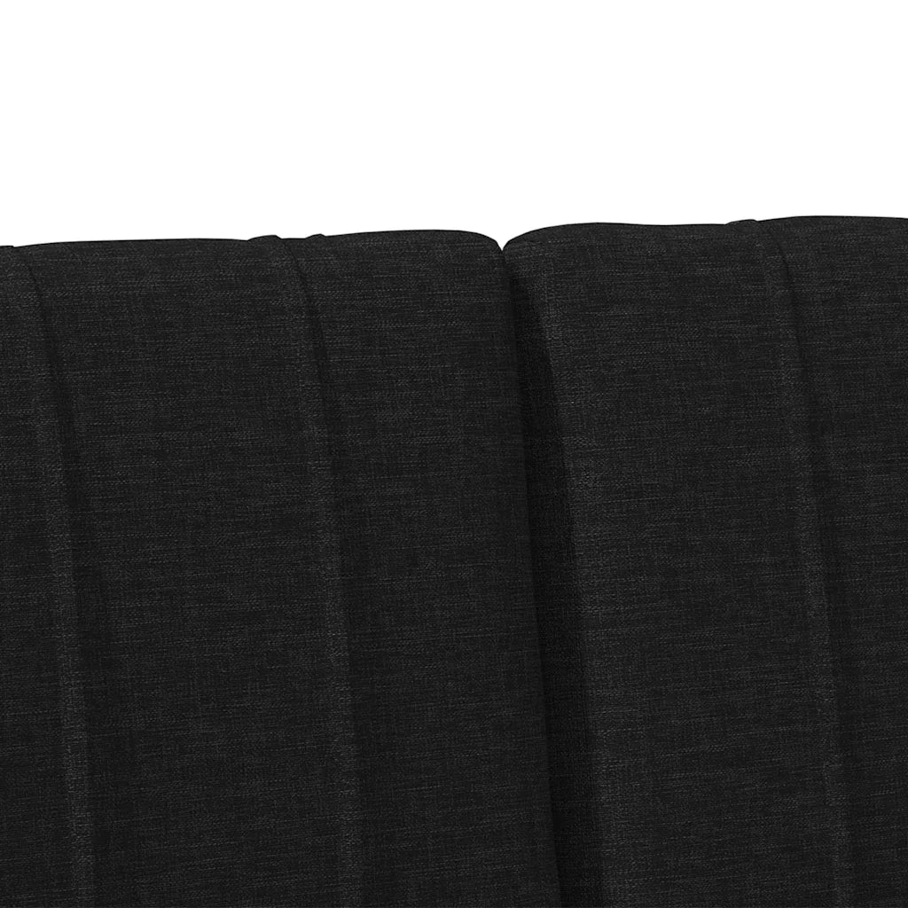 Testiera | Testata imbottita Nero 200 cm Pino massello