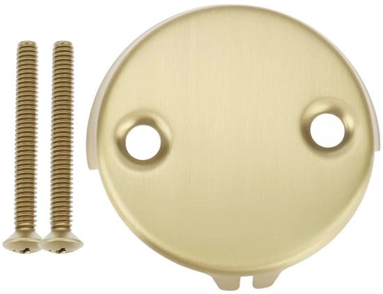 Piastra di scarico in acciaio inossidabile - Decorativa - Copertura - Compatibile con Delta RP31556CZ/RP293 - Viti - 3,1 x 1,9 x 0,5 pollici - Coperchio di scarico sovrapposto