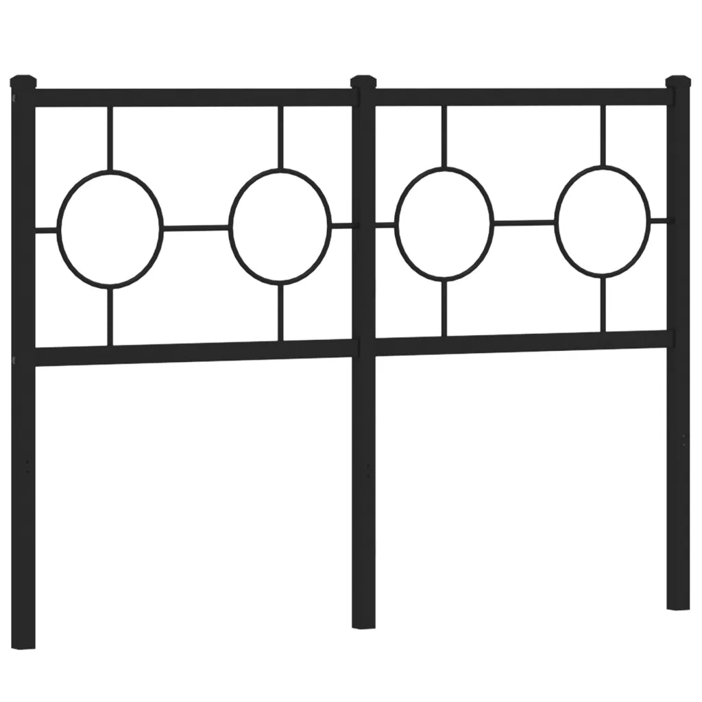 Testiera di Ricambio in Metallo Nero 120 cm 376257