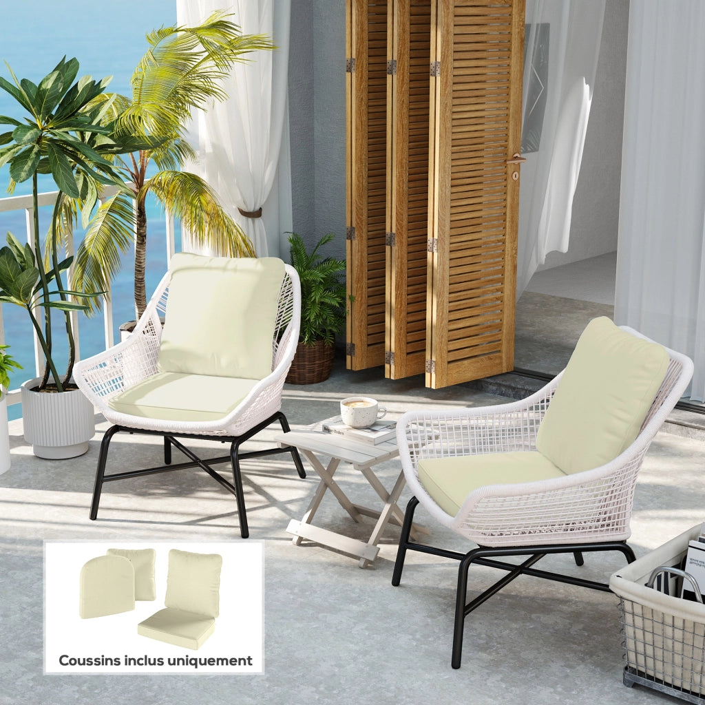 Poltrona Relax con Cuscini ¨C Zephmum ¨C Crema