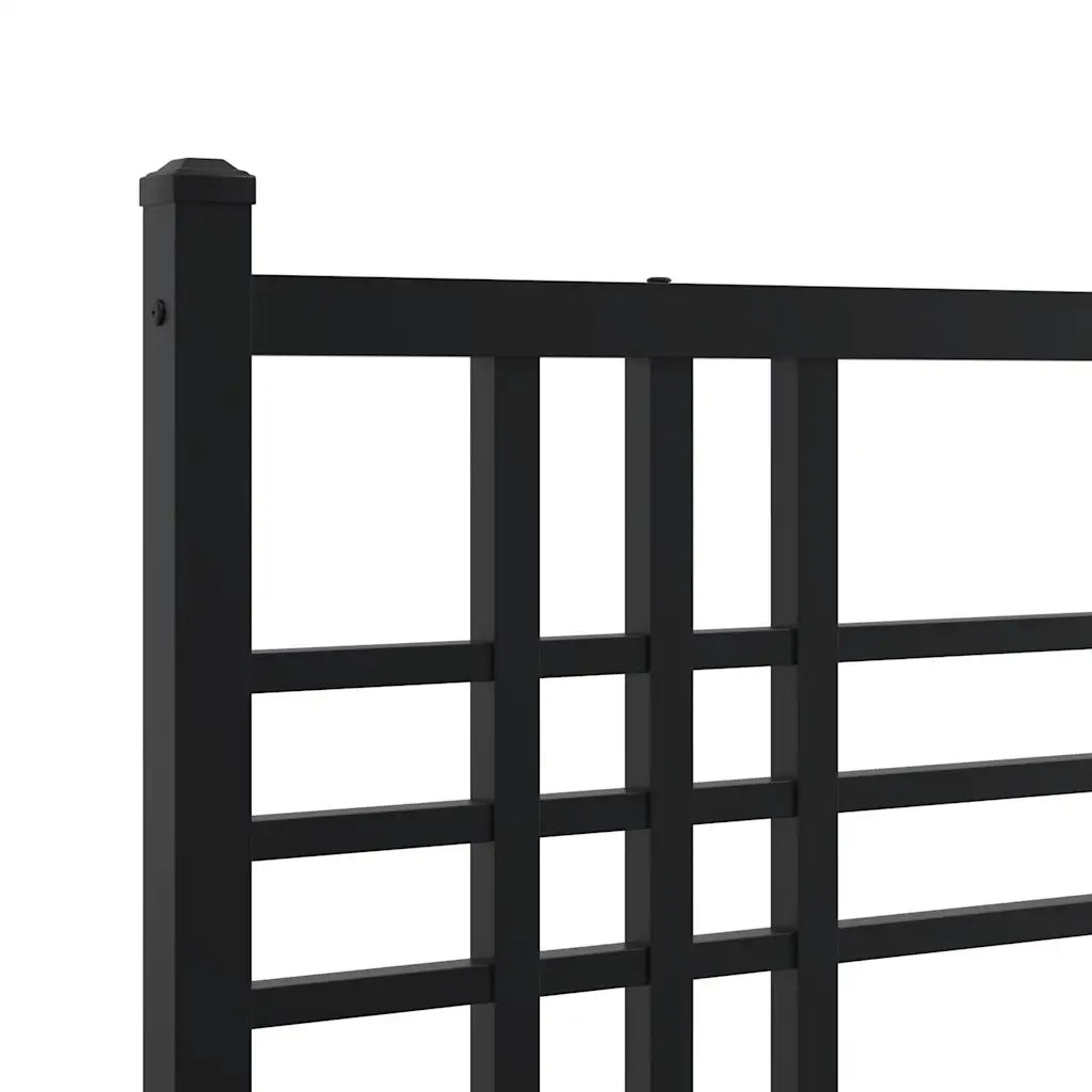 Testiera di Ricambio in Metallo Nero 100 cm 376353