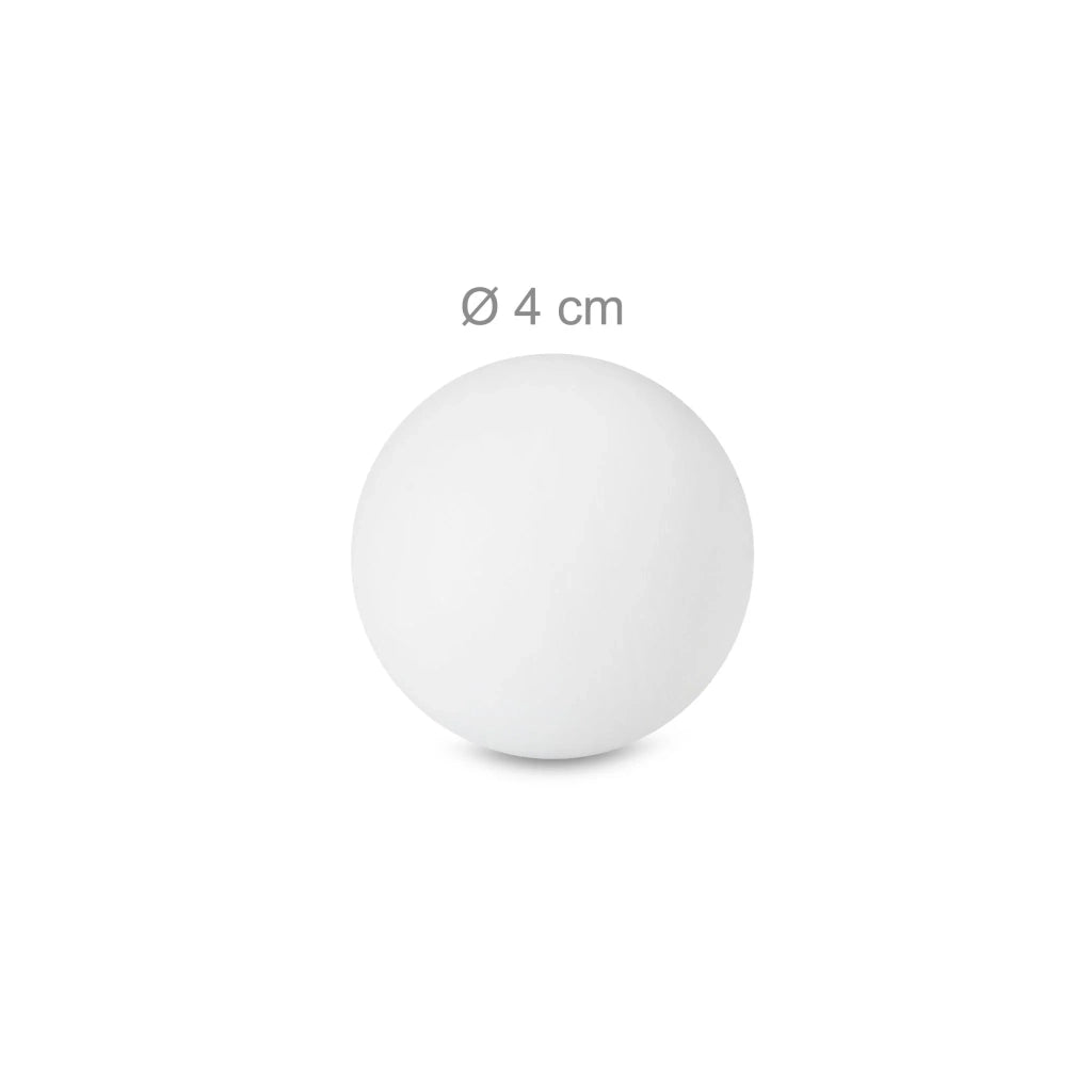 Lotto di 100 palline bianche in plastica per serate di giochi di abilità versatili atmosfera festosa in plastica bianca 13_0013972