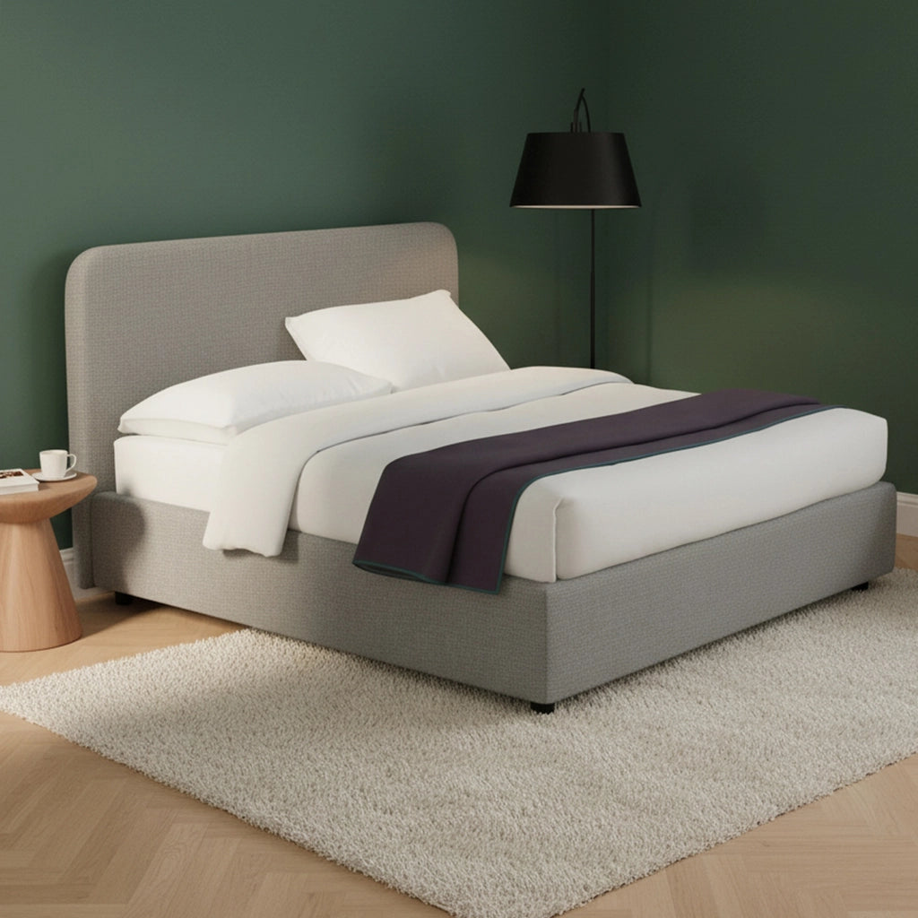 Telford, Letto Piazza e Mezza Sfoderabile Made in Italy, Grigio Cenere