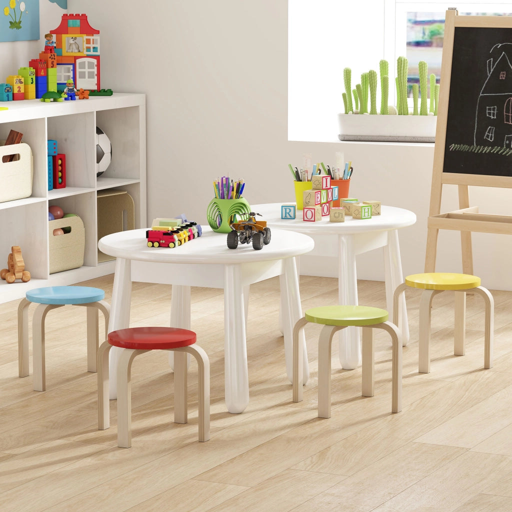 4 sgabelli impilabili ¨C zephmum ¨C legno multicolore