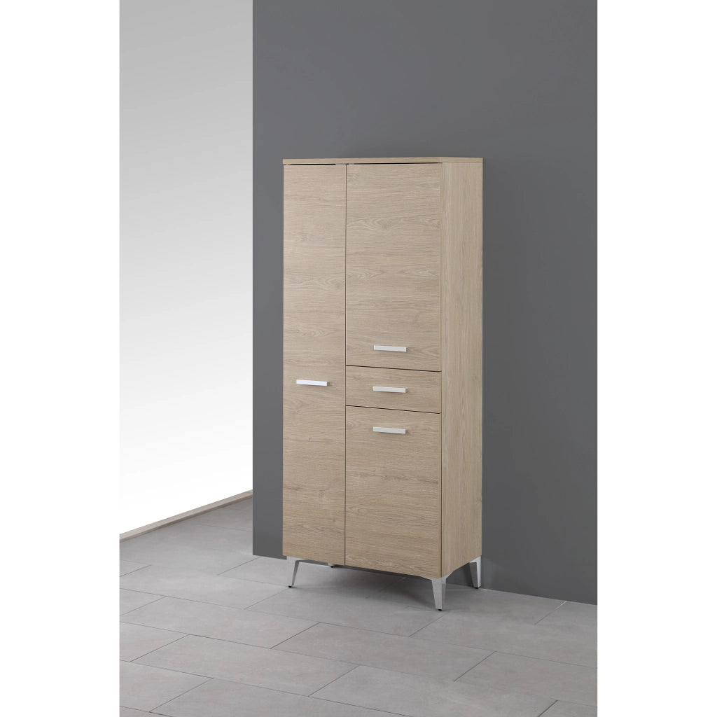 COLONNA DOPPIA 60CM 3 ANTE 1 CASSETTO ROVERE DOLO.