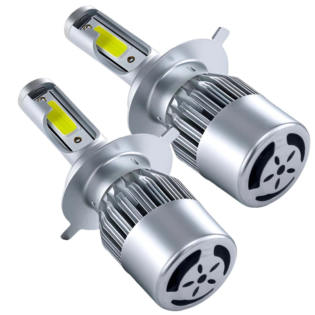 Lotto di 2 lampadine LED C6 H4 24W per faro automobilistico, illuminazione ad alta intensità Argento Avizar