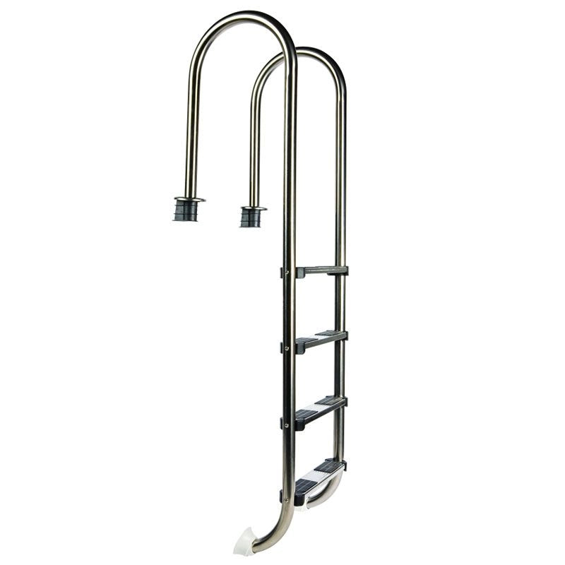 Scaletta per piscina interrata MURO in acciaio Inox 304 - Scaletta Per Piscina Interrata Muro In Acciaio Inox 304 4 Gradini, Per Piscine Con Altezza Minima 1,30 M Altezza: 4 gradini