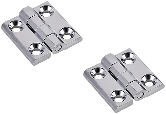 Scharnieri per porte - Corrosione resistente - 2 pezzi 40 x 40 x 5 mm - Finissaggio lucido - Deurscharnier