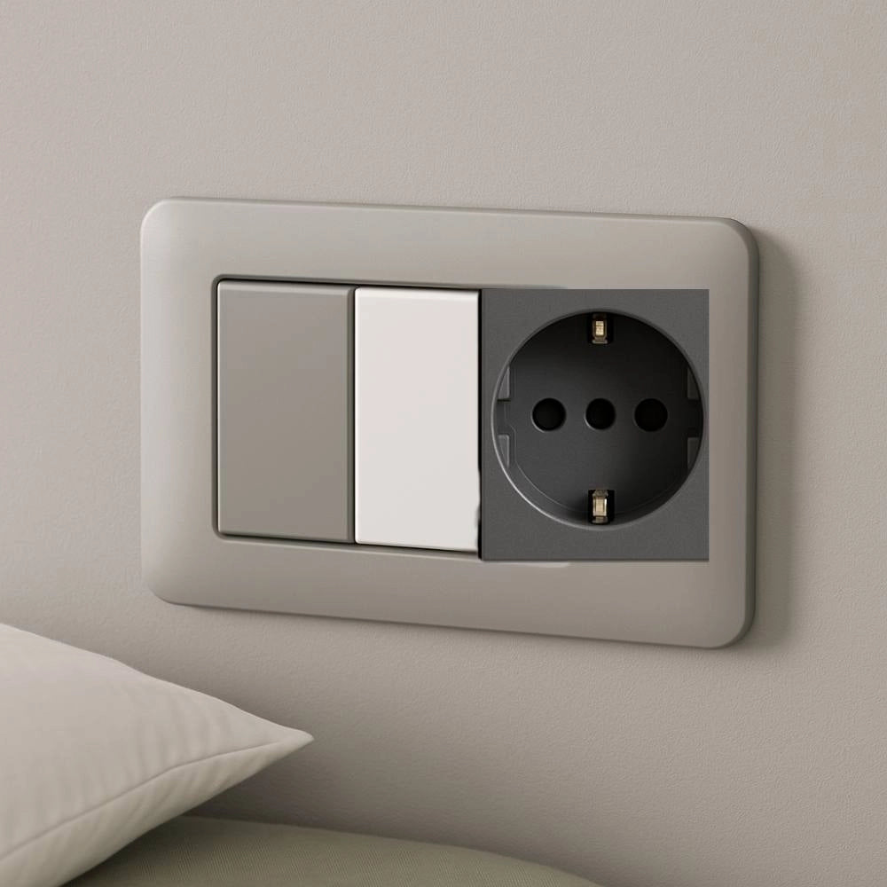 Falso polo bticino 1 modulo per impianti elettrici *** colore bianco, confezione 1