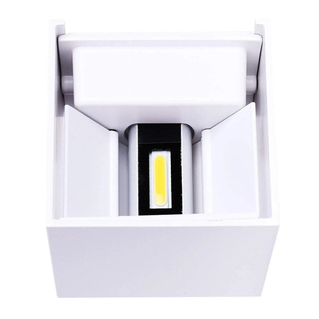 APPLIQUE CUBO LED 10W FARETTO LAMPADA PARETE MURO LUCE BIANCO CALDO 3000K