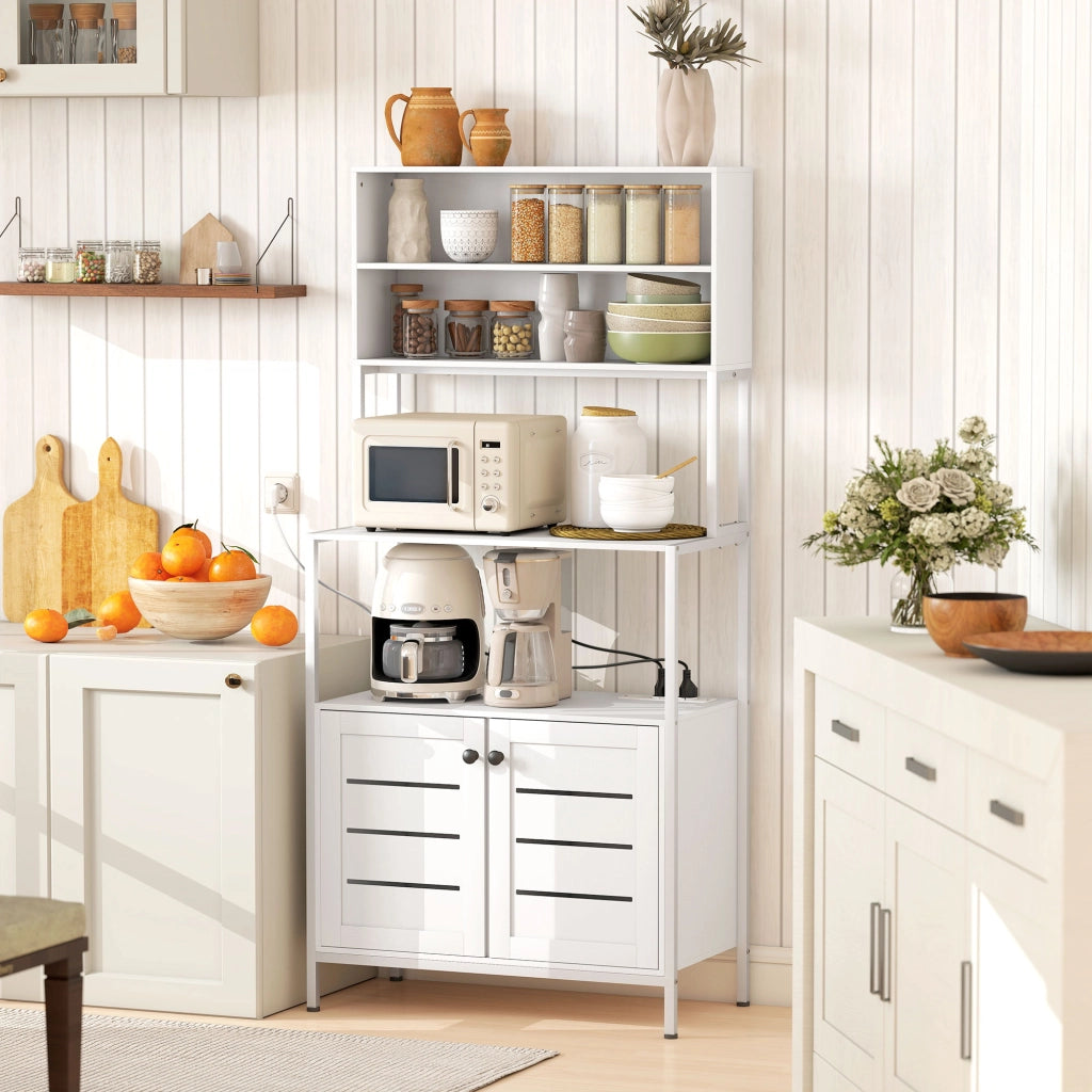 Mobile per microonde ¨C zephmum ¨C bianco 80x42x171cm