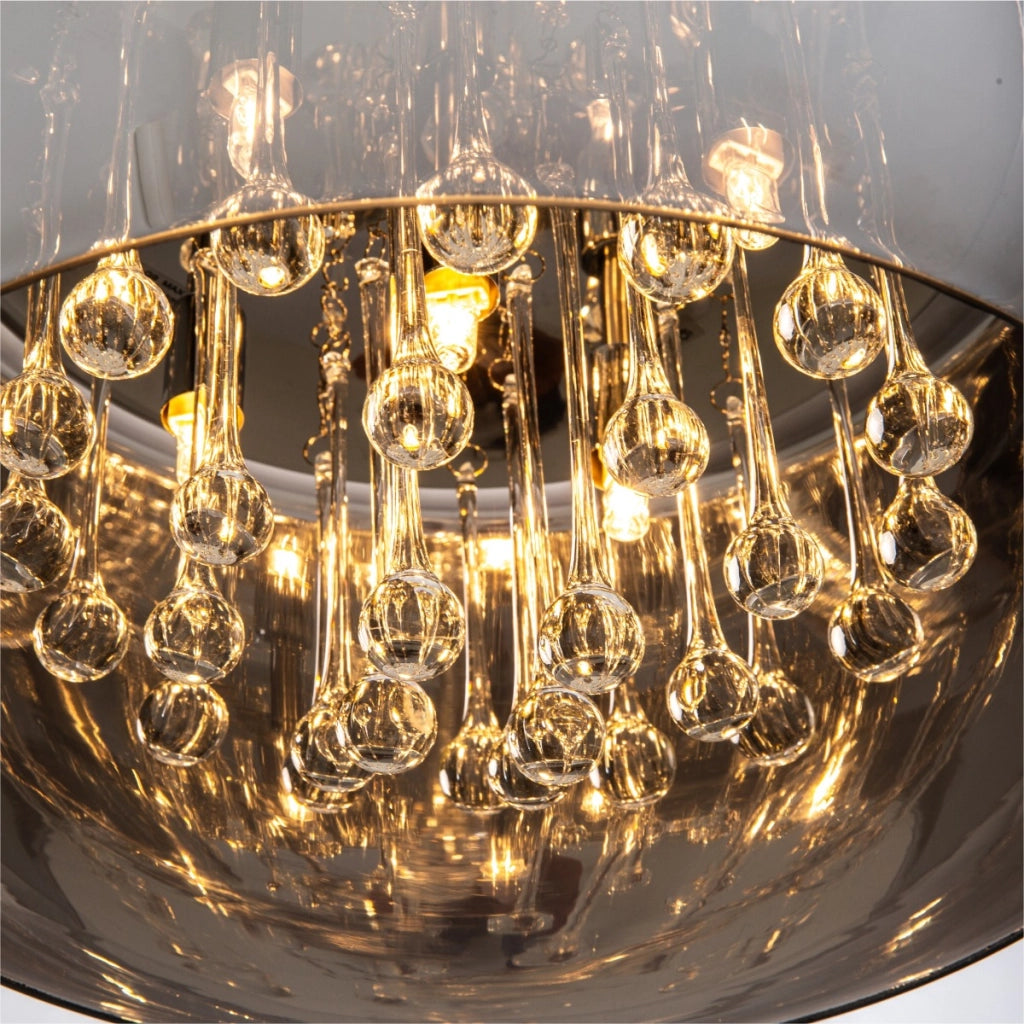 Plafoniera Crystal glamour Zuma Line C0076 6xG9 nera