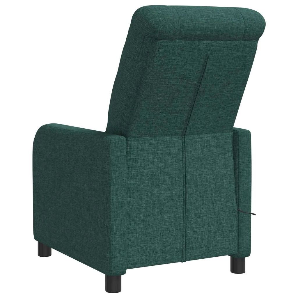 Poltrona Massaggiante Verde Scuro Tessuto 42035038