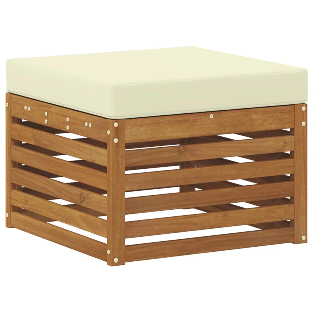 Set divano sezionale con cuscino 7 pcs Naturale e Crema 3375140