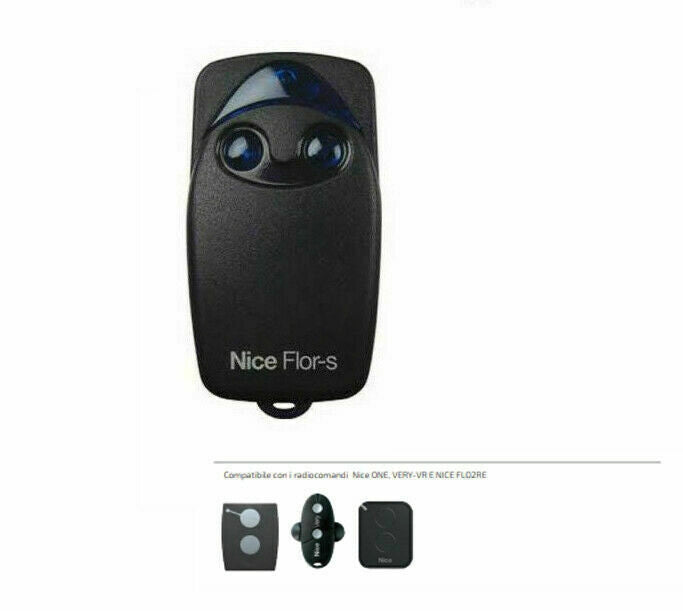 TELECOMANDO FLO2R-S APRICANCELLO NICE FLOR-S 433,92 MHZ ORIGINALE RADIOCOMANDO