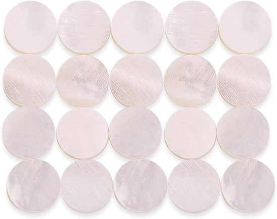 Inserzioni di Diamante a Guscio 6mm - Diamanti di Fret Inserzione per Chitarra - Inserzioni a Guscio di Diamante per Fret di Chitarra - Set di Inserzioni da 20.