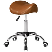 Sgabello ergonomico con rotelle e altezza regolabile ¨C Minimal ¨C Marrone 52x53x49-61cm