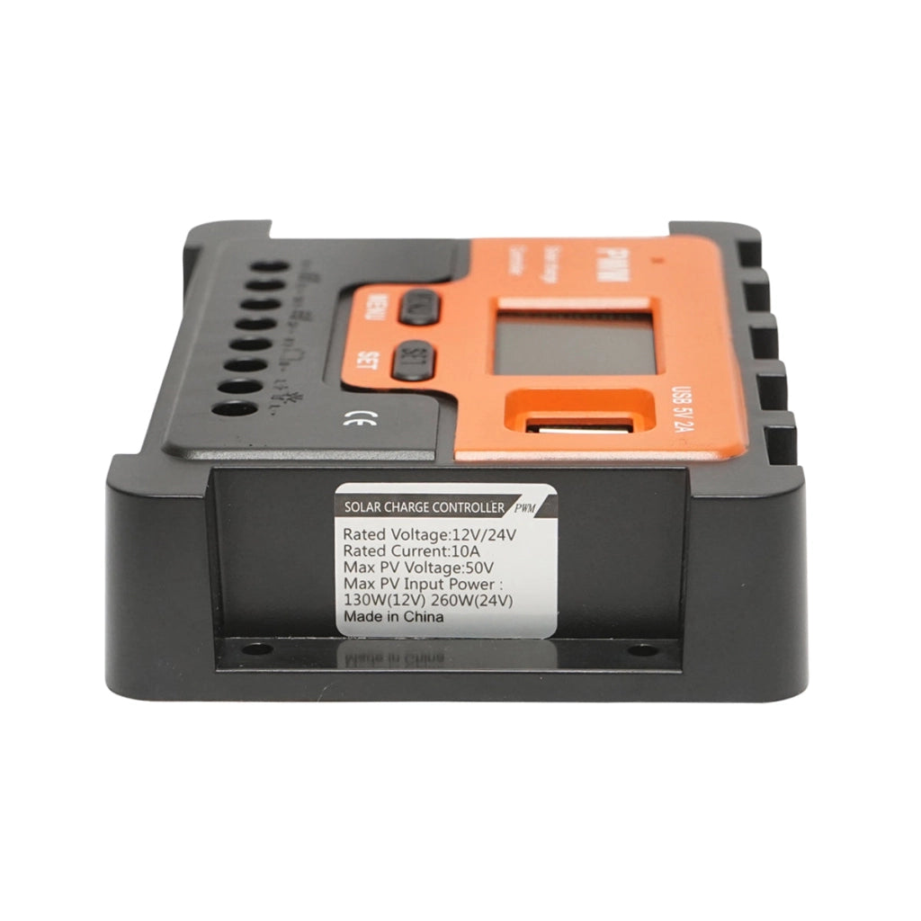 Regolatore di tensione per pannello solare 10A 12V/24V con 2 porte USB 5V/2A – Breckner Germany Breckner Germany