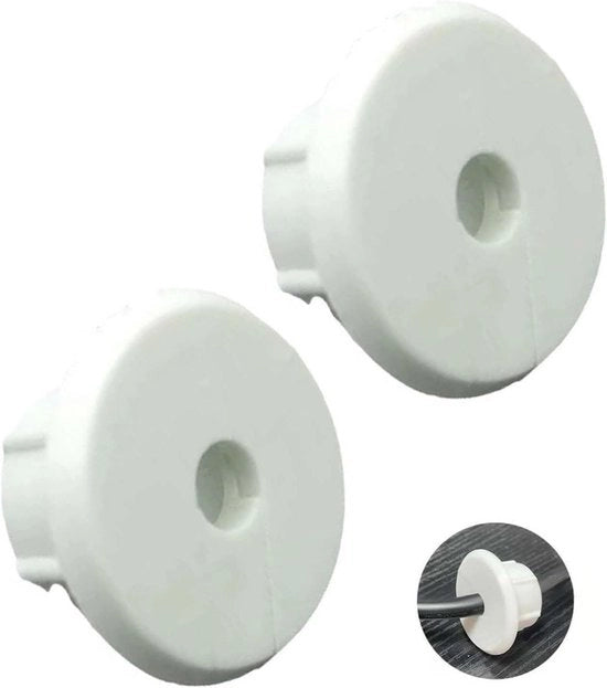Cabledoorvoeringi per kabelbeheer per scrivania e mobili, bianco.