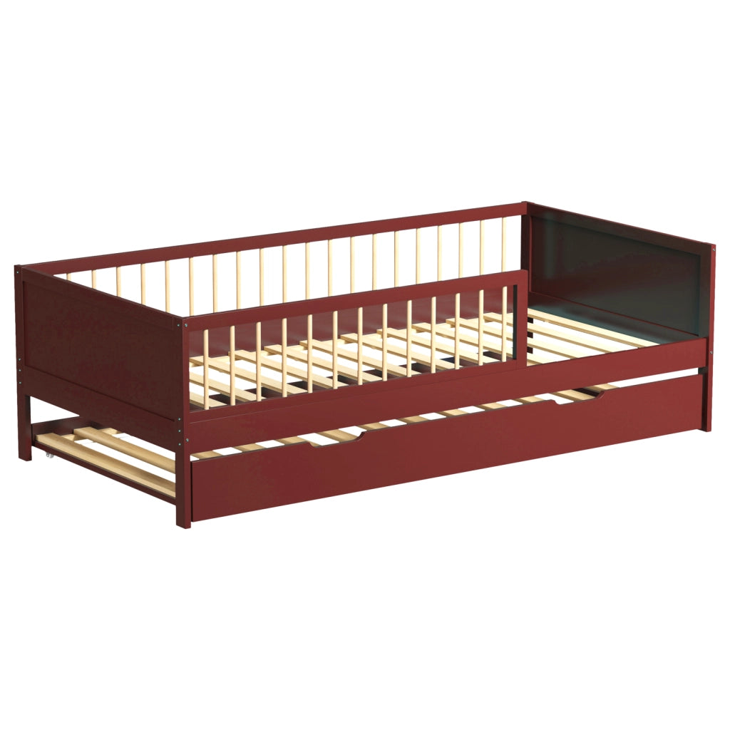 Letto a scomparsa per bambini 190x90cm terracotta ADAM