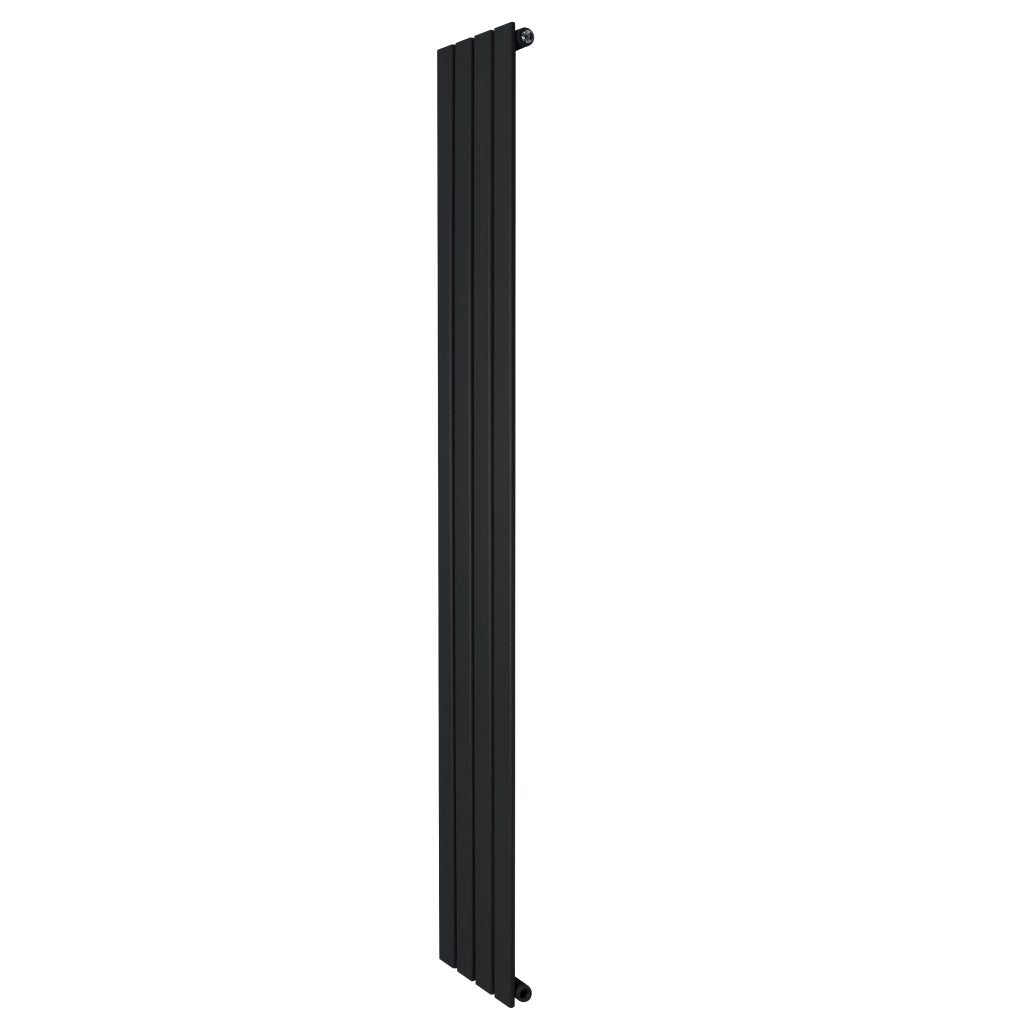Radiatore Verticale Design Piatto Colonna Singola Nero 1800x280 mm