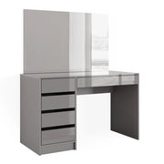 Comodino Vicco grigio, con specchio, 55 cm