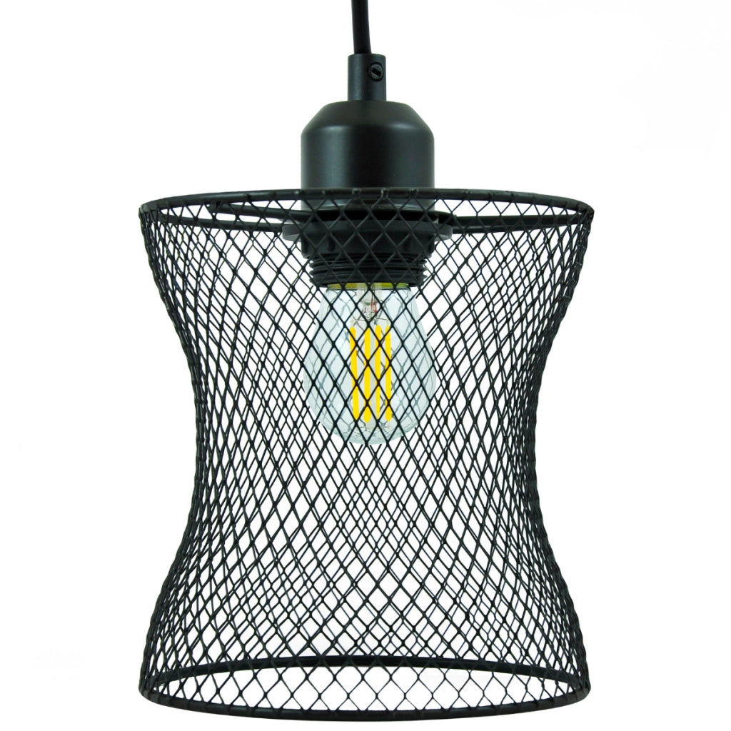 Lampada a sospensione loft nera E27 150cm Polux Haslo