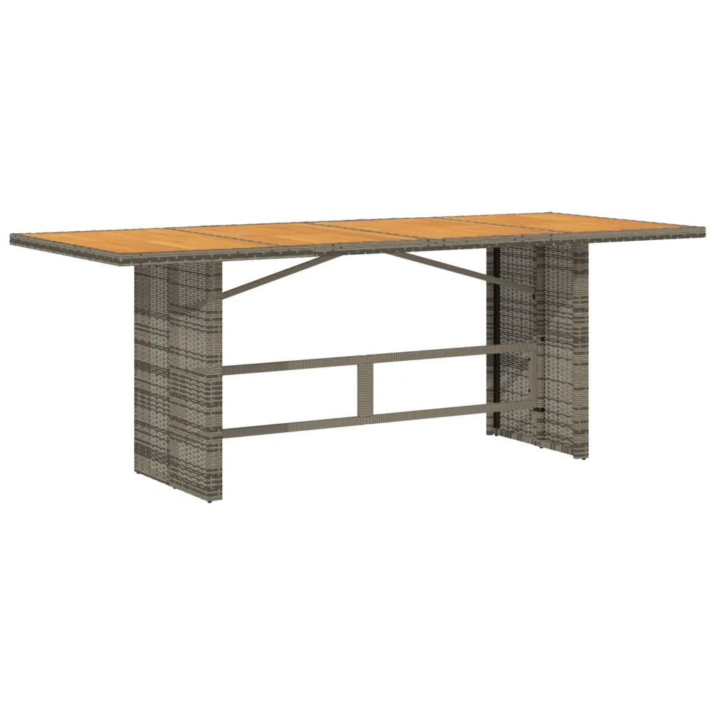 Set da Pranzo da Giardino 7 pz con Cuscini in Polyrattan Grigio 3213512