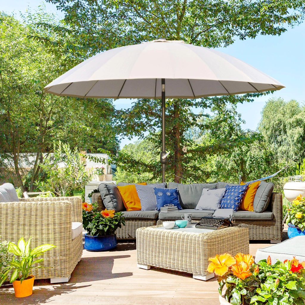 Ombrellone da Giardino 2.5x2.5m ¨C Minimal ¨C Crema