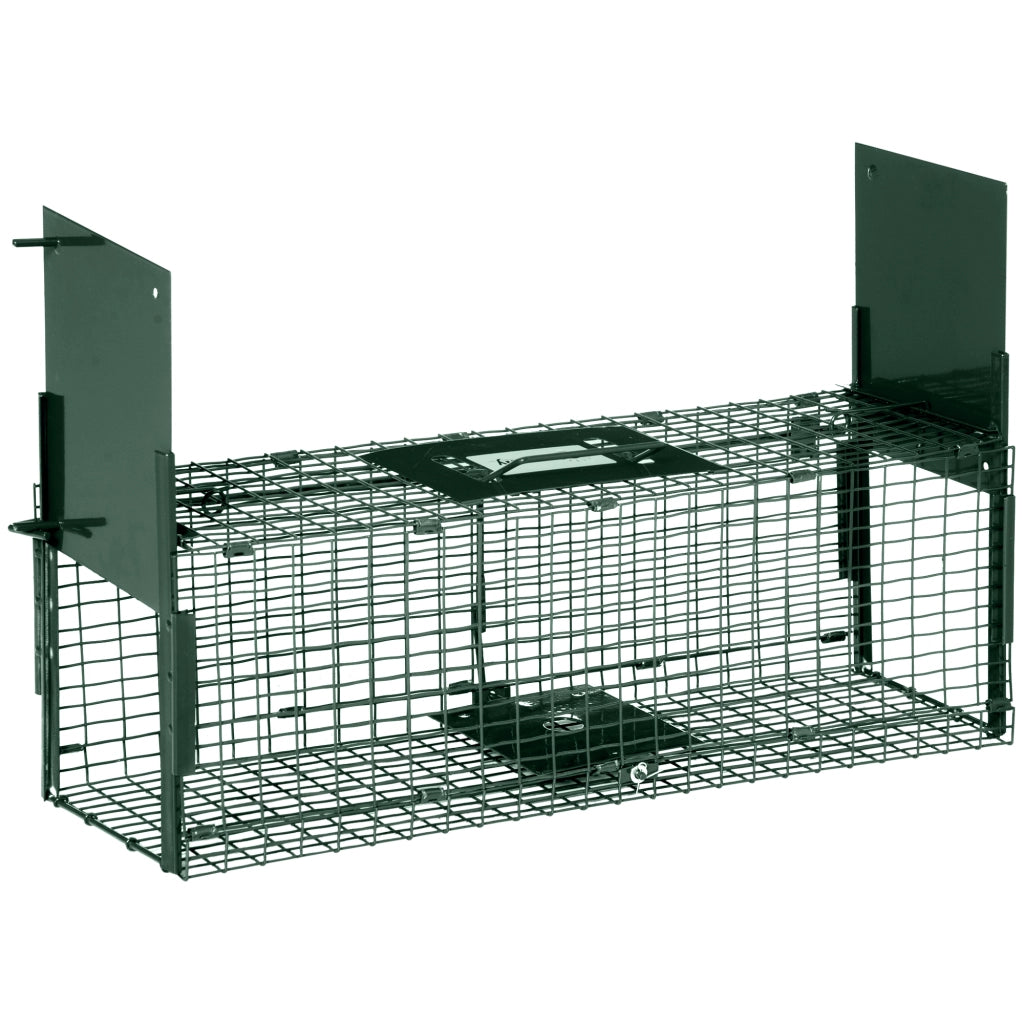Trappola per Animali Vivi ¨C Xylo ¨C 60x18x20cm Verde Scuro Doppia Porta