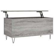 Tavolino salotto | Tavolino da caff¨¨ | Tavolino da Soggiorno Grigio Sonoma 90x44,5x45 cm Legno Multistrato