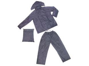 IMPERMEABILE GIACCA/PANTALONE IN NYLON BLU  tg. XXL    EXCEL